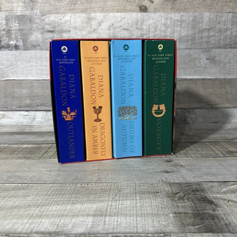 The Outlander Series by Diana Gabaldon 4 Paperback Books Boxed Set - Books 1-4